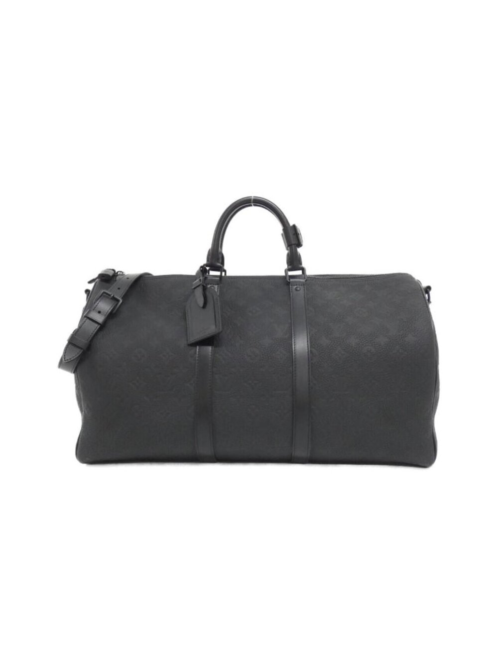 Louis Vuitton Taurillon Monogram Keepall Bandouliere 50 Boston Bag